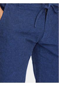 Lindbergh Szorty materiałowe 30-508003 Granatowy Relaxed Fit. Kolor: niebieski. Materiał: bawełna, len #3