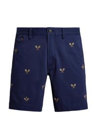 Polo Ralph Lauren Szorty materiałowe 710963496001 Granatowy Straight Fit. Kolor: niebieski. Materiał: bawełna #3