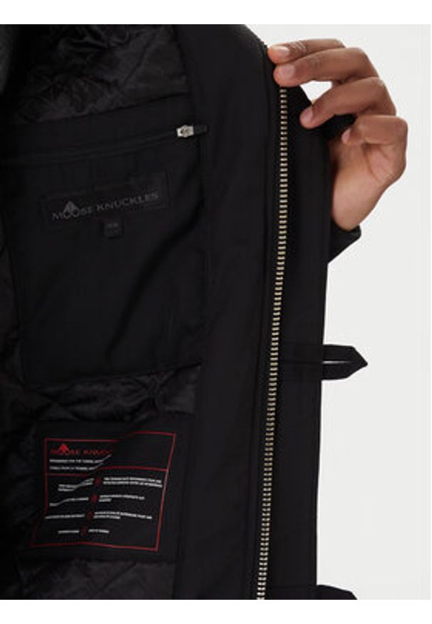 Moose Knuckles Kurtka bomber Strathmore M33MB027S Czarny. Kolor: czarny. Materiał: syntetyk