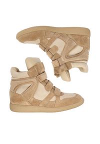 Badura Sneakersy EO-IVI-LT1885-2N Beżowy. Kolor: beżowy. Materiał: zamsz, skóra #7