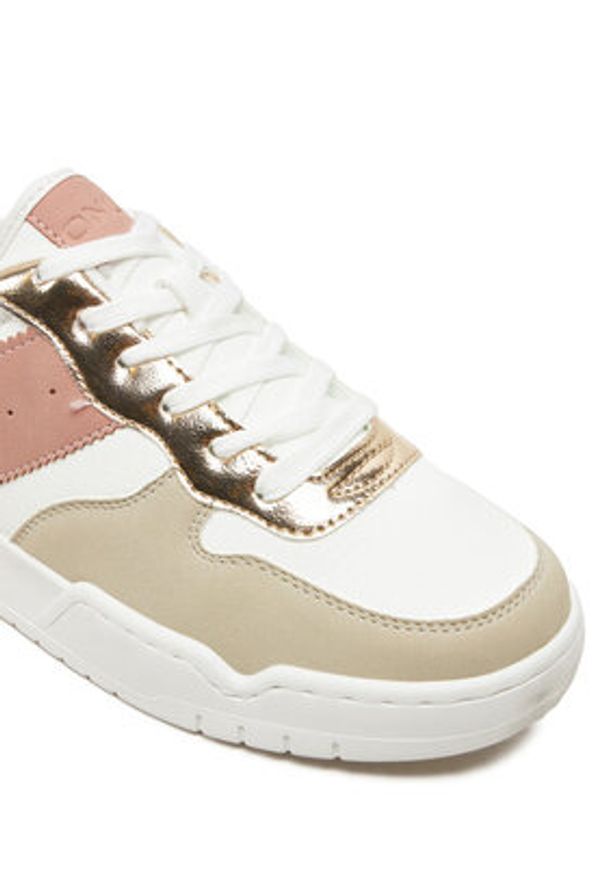 ONLY Shoes Sneakersy 15320191 Beżowy. Kolor: beżowy. Materiał: skóra