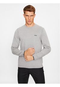 BOSS - Boss Sweter Ever-X_Cn 50498539 Szary Regular Fit. Kolor: szary. Materiał: bawełna