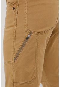 Wrangler Spodnie męskie kolor beżowy proste. Okazja: na co dzień. Kolor: beżowy. Materiał: tkanina, materiał. Wzór: gładki. Styl: casual #3