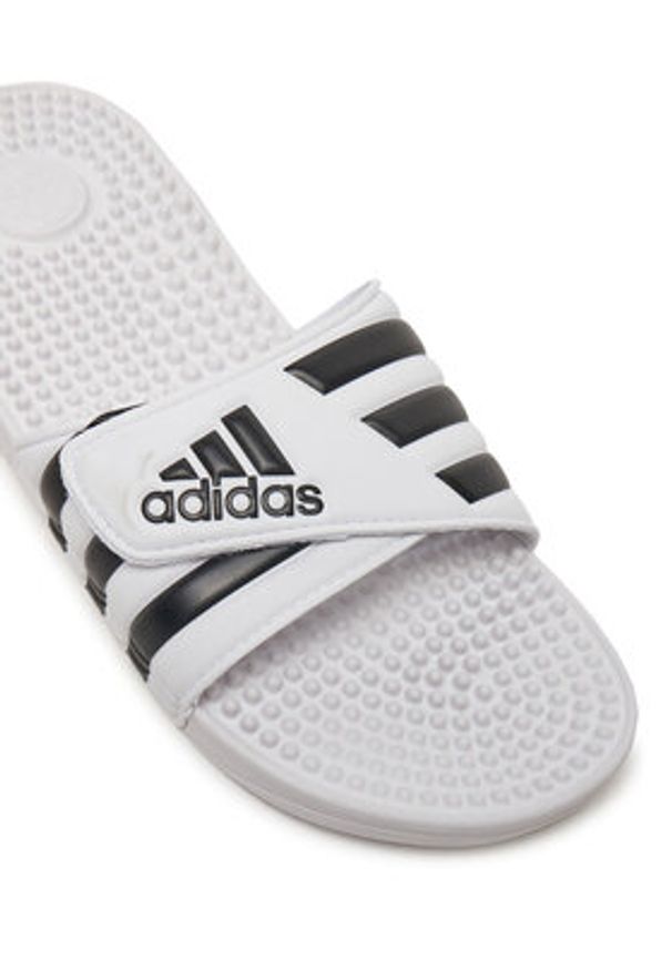 Adidas - adidas Klapki adissage F35573 Biały. Kolor: biały. Materiał: syntetyk
