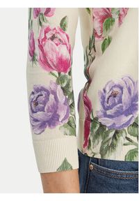 Luisa Spagnoli Kardigan Contesto 100300 Beżowy Slim Fit. Kolor: beżowy. Materiał: syntetyk #2