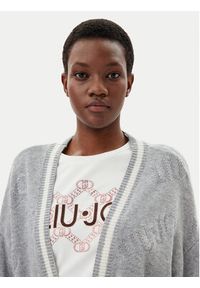Liu Jo Sport Kardigan TF4216 MS55L Szary Regular Fit. Kolor: szary. Materiał: syntetyk. Styl: sportowy #3