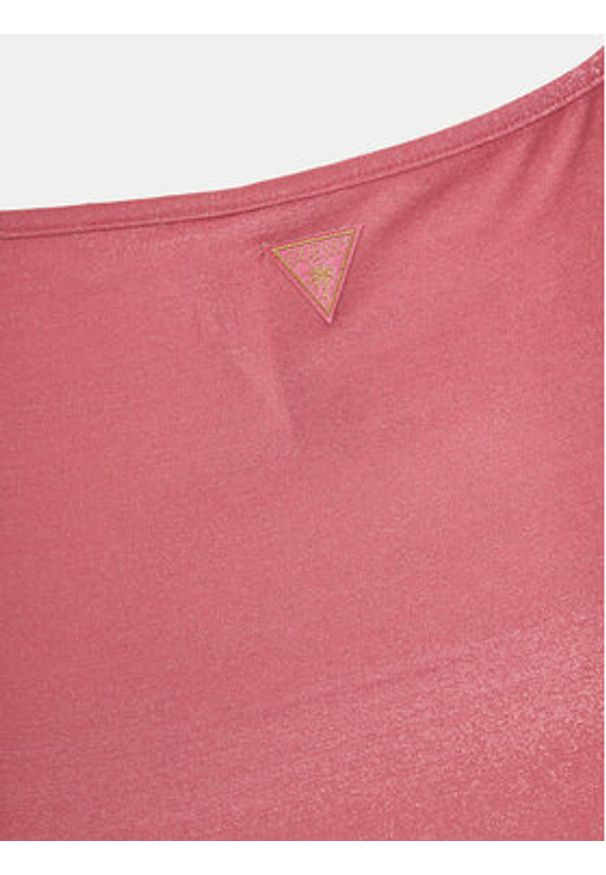 Guess Spódnica mini E5GD07 KC632 Różowy Regular Fit. Kolor: różowy. Materiał: syntetyk