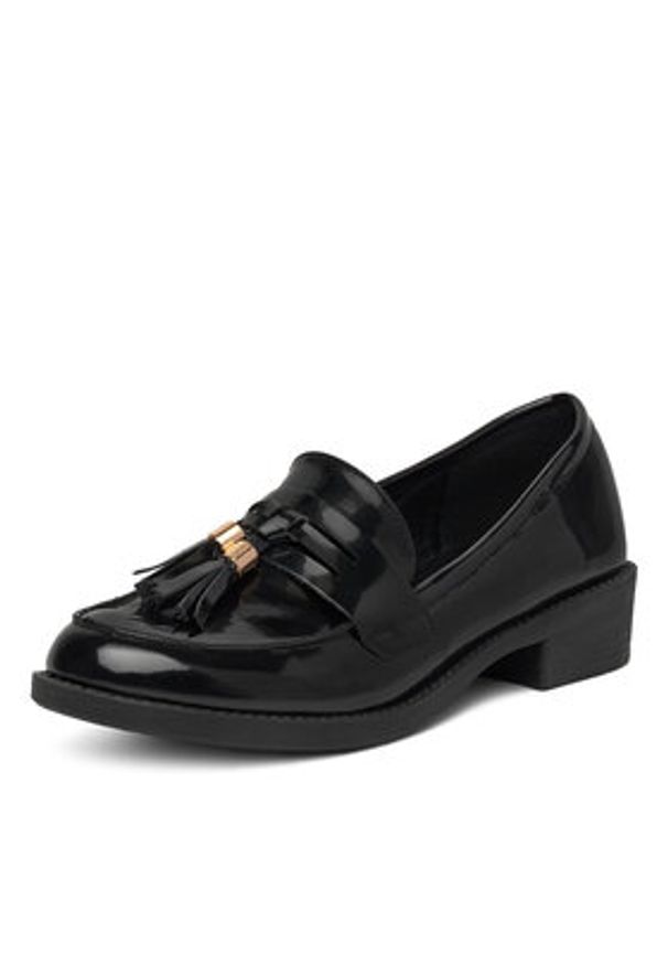 DeeZee Loafersy 13093-2 Czarny. Kolor: czarny. Materiał: skóra