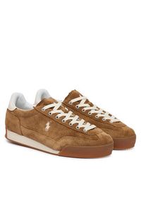 Polo Ralph Lauren Sneakersy Hester 804P18219002 Brązowy. Kolor: brązowy. Materiał: zamsz, skóra #2