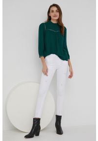 Answear Lab jeansy damskie kolor biały medium waist. Kolor: biały. Styl: wakacyjny #4