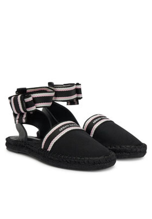 Armani Exchange Espadryle XDS006 XV923 00002 Czarny. Kolor: czarny. Materiał: materiał