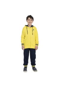 LEONE 1947 APPAREL - Witamy dziecięcy dres z kapturem. Okazja: na uczelnię. Kolor: niebieski, wielokolorowy, żółty. Materiał: dresówka. Styl: sportowy