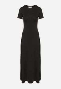 Born2be - Czarna Sukienka o Taliowanym Kroju z Krótkim Rękawem Liravise. Okazja: na co dzień. Kolor: czarny. Długość rękawa: krótki rękaw. Sezon: wiosna, lato. Typ sukienki: rozkloszowane. Styl: klasyczny, casual, elegancki #6