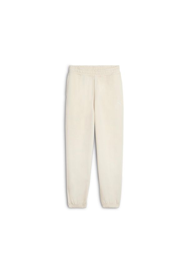 Puma Spodnie Wardrobe Ess Relaxed Tr Cl 62975387. Kolor: beżowy