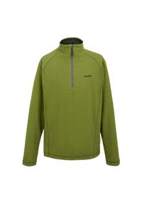Bluza polarowa turystyczna męska Regatta Montes. Kolor: zielony. Materiał: polar. Sport: turystyka piesza #1