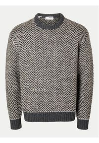 Selected Homme Sweter 16094589 Szary Regular Fit. Kolor: szary. Materiał: wełna #4