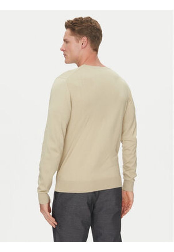 Marciano Guess Sweter 5GHR02 5861Z Beżowy Regular Fit. Kolor: beżowy. Materiał: bawełna