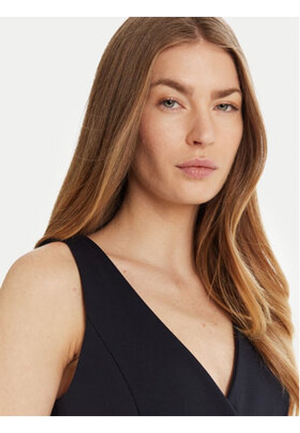 Marella Kamizelka Camper 2513911034 Granatowy Slim Fit. Kolor: niebieski. Materiał: wiskoza