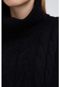 GAP - Sweter bawełniany. Typ kołnierza: golf. Kolor: czarny. Materiał: bawełna #3
