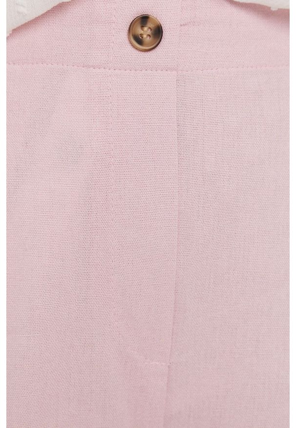 Vero Moda - Szorty. Okazja: na co dzień. Kolor: różowy. Materiał: tkanina. Wzór: gładki. Styl: casual