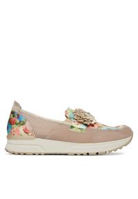 Rieker Półbuty N7460-31 Różowy. Kolor: różowy. Materiał: materiał #1