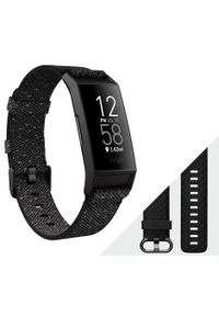 FITBIT - Fitbit Bransoletka fitness Charge 4 (NFC), Granite Reflective Woven/Black. Kolor: czarny. Materiał: dzianina #1