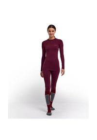 Damska koszulka z długim rękawem Falke Wool-Tech. Kolor: czerwony. Długość rękawa: długi rękaw. Długość: długie #1