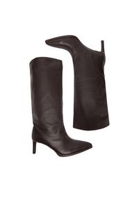 Gino Rossi - GINO ROSSI Kozaki EO-SLT2636-1203-3R Brązowy. Kolor: brązowy. Materiał: skóra #9