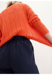 bonprix - Spodnie culotte z przewiewnej mieszanki lnu. Kolor: niebieski. Materiał: len #2