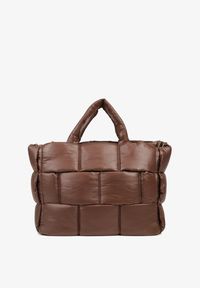 Renee - Brązowa Torebka Typu Shopper Ozdobiona Wypukłym Pikowaniem Vamiste. Kolor: brązowy. Wzór: aplikacja. Materiał: pikowane. Styl: casual