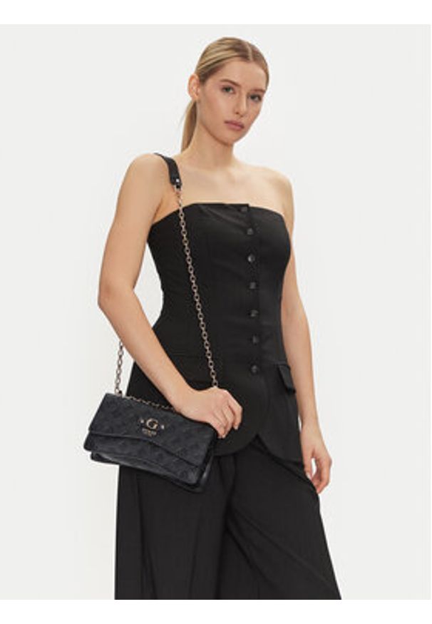 Guess Torebka HWPD95 29210 Czarny. Kolor: czarny. Materiał: skórzane