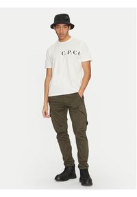 C.P. Company Spodnie materiałowe 18CMPA058A005694G Zielony Regular Fit. Kolor: zielony. Materiał: bawełna