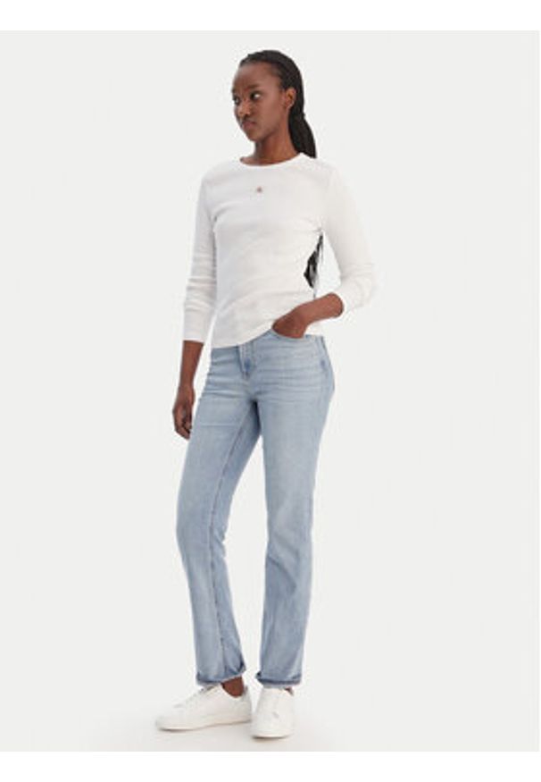 Calvin Klein Jeans Jeansy LV047E612G Niebieski Straight Fit. Kolor: niebieski