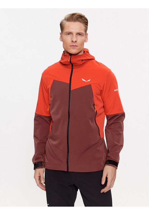 Salewa Kurtka softshell Sella DST 28468 Czerwony Regular Fit. Kolor: czerwony. Materiał: syntetyk, softshell