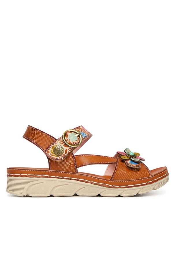 Laura Vita Sandały Dorry 21 Brązowy. Kolor: brązowy. Materiał: skóra