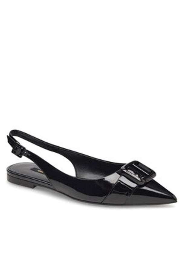 Gino Rossi - GINO ROSSI Baleriny AGORA-V1166-01-1 Czarny. Kolor: czarny. Materiał: skóra, lakier