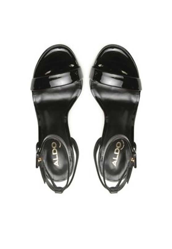 Aldo Sandały Kat 13567216 Czarny. Kolor: czarny. Materiał: skóra