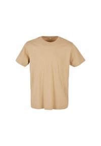 BUILD YOUR BRAND - Bawełniana Koszulka Unisex Dla Dorosłych Z Okrągłym Dekoltem. Kolor: beżowy. Materiał: bawełna