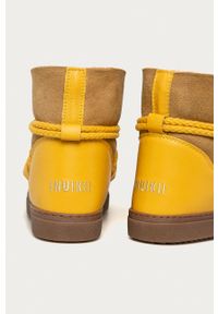 Inuikii -. Nosek buta: okrągły. Zapięcie: sznurówki. Kolor: żółty. Materiał: guma