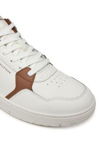 TOMMY HILFIGER - Tommy Hilfiger Sneakersy Basket Core Lite Lth Mix FM0FM05518 Écru. Materiał: skóra #6