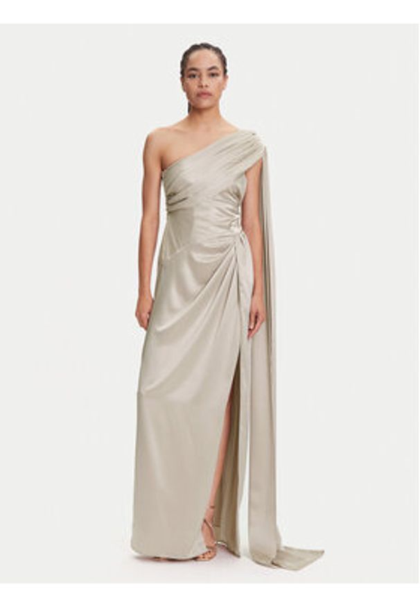 Marciano Guess Sukienka wieczorowa 5YGK01 7246A Beżowy Regular Fit. Kolor: beżowy. Materiał: syntetyk. Styl: wizytowy