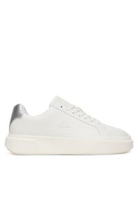 Calvin Klein Sneakersy Chunky Cupsole Lace Up Lth Met YW0YW01948 Biały. Kolor: biały. Materiał: skóra #1