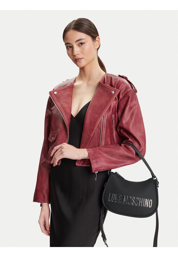 Love Moschino - LOVE MOSCHINO Torebka JC4027PP1NKD000B Czarny. Kolor: czarny. Materiał: skórzane