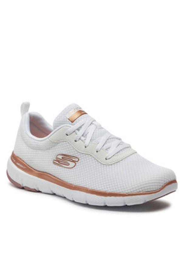 skechers - Skechers Sneakersy First Insight 13070/WTRG Biały. Kolor: biały. Materiał: materiał
