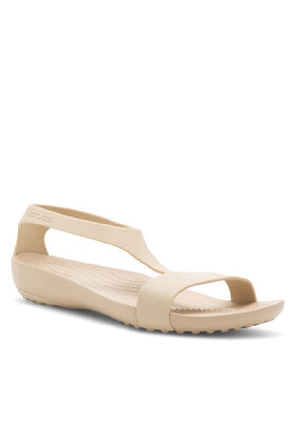 Crocs Sandały SERENA SANDAL 205469-212 Beżowy. Kolor: beżowy