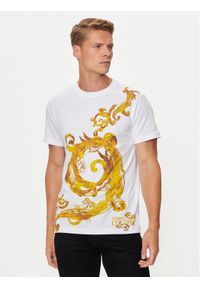 Versace Jeans Couture T-Shirt 76GAH6SW Biały Regular Fit. Kolor: biały. Materiał: bawełna