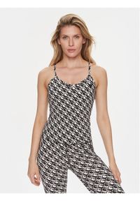 Guess Top V3GP01 MC03W Czarny Slim Fit. Kolor: czarny. Materiał: syntetyk