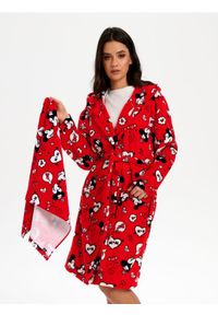 Sinsay - Szlafrok i ręcznik Myszka Miki - czerwony. Kolor: czerwony #1