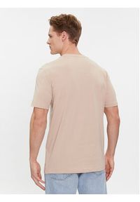 Hugo T-Shirt Dulivio 50467556 Beżowy Regular Fit. Kolor: beżowy. Materiał: bawełna