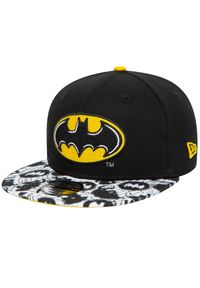 New Era - Czapka z daszkiem chłopięca Super Aop 950 Batman Kids Cap. Kolor: czarny. Materiał: bawełna. Wzór: motyw z bajki #1